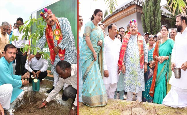 संस्कृति मंत्री महाराज ने लोकपर्व ‘हरेला’ पर किया वृक्षारोपण