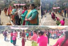 अंतर्राष्ट्रीय महिला दिवस के उपलक्ष्य में होली मिलन समारोह एवं रस्साकशी प्रतियोगिता आयोजन, महिला मंगल दल डांग रही विजेता Holi Milan Samaroh and Tug of War Competition organized