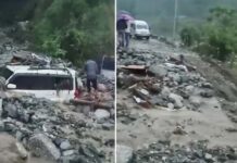 उत्तराखंड में यहाँ मूसलाधार बारिश ने मचाई तबाही, घरों में घुसा बरसाती पानी, मलबे में दबीं कई गाड़ियां Rain wreaked havoc in Chamoli
