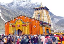 बाबा केदार के दर्शनों को उमड़े भक्त, चौथे दिन ही आंकड़ा पहुंचा एक लाख पार