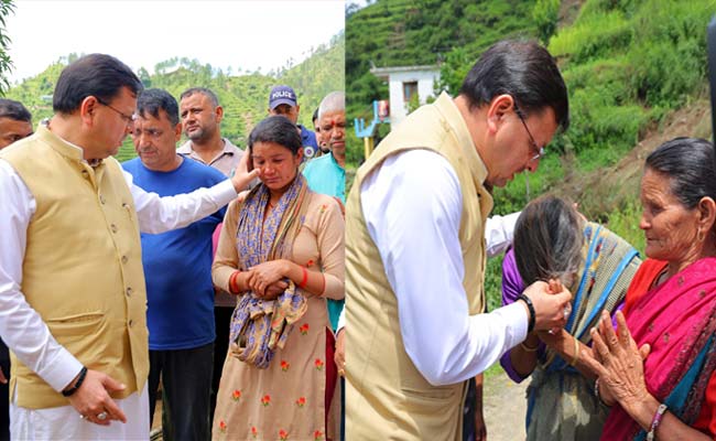 मुख्यमंत्री ने प्रभावितों के बीच पहुंचकर पोछे आंसू, बोले पूरा राज्य आपके साथ खड़ा