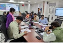 मुख्य सचिव पहुंचे राज्य आपदा कंट्रोल रूम, अतिवृष्टि पर ली जानकारी