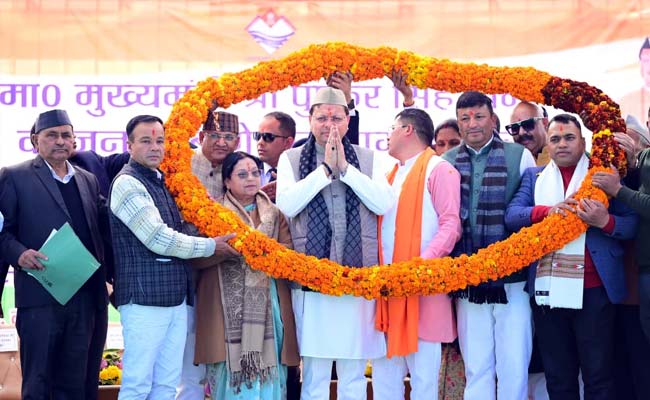 मुख्यमंत्री धामी ने किया 108 करोड़ की योजनाओं का लोकार्पण और शिलान्यास