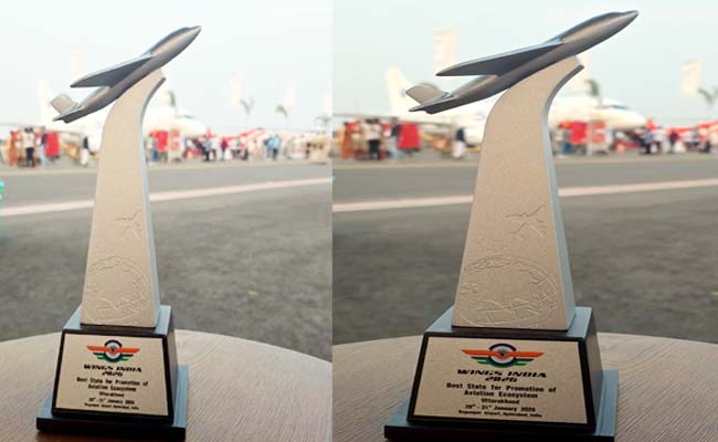 Wings India 2026 में उत्तराखंड को “Best State for Promotion of Aviation Ecosystem” सम्मान