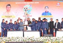 मुख्यमंत्री चैम्पियनशिप ट्रॉफी 2025-26 के समापन समारोह में पहुंचे सीएम धामी