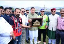 मुख्यमंत्री ने उत्तरांचल प्रेस क्लब द्वारा आयोजित मांजिला स्मृति क्रिकेट टूर्नामेंट का शुभारंभ किया manjila-memorial-cricket-tournament-organized-by-the-uttarakhand-press-club